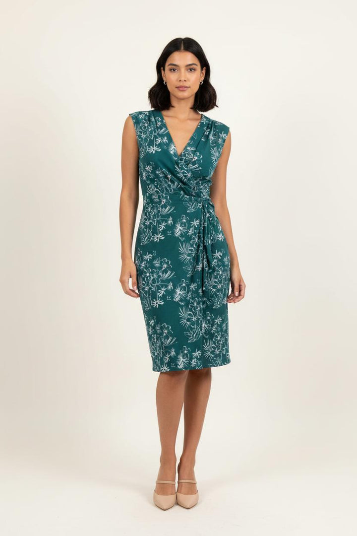 Robe Portefeuille Verte - Taille M/38 de la marque IKKS | PARAD78558 - Vendu par Paradigme - Image 1