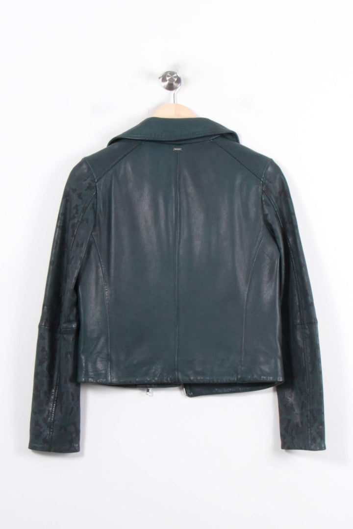 Blouson en cuir Vert - Taille M/38 de la marque IKKS | PARAD78561 - Vendu par Paradigme - Image 4