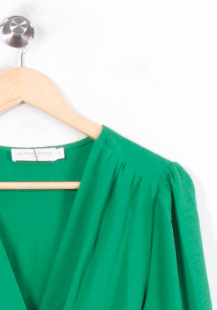 Robe Portefeuille Verte - Taille L/40 de la marque La Petite Etoile | PARAD78563 - Vendu par Paradigme - Image 3
