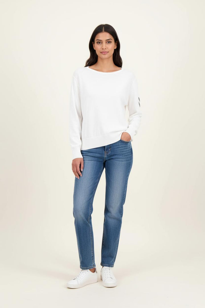 Pull Blanc - Taille L/40 de la marque IKKS | PARAD78568 - Vendu par Paradigme - Image 1