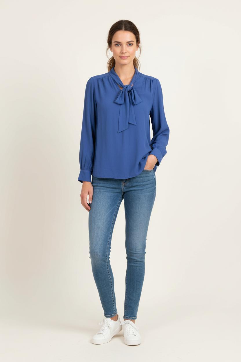 Blouse Bleu - Taille L/40 de la marque La Fée Maraboutée | PARAD78571 - Vendu par Paradigme - Image 1