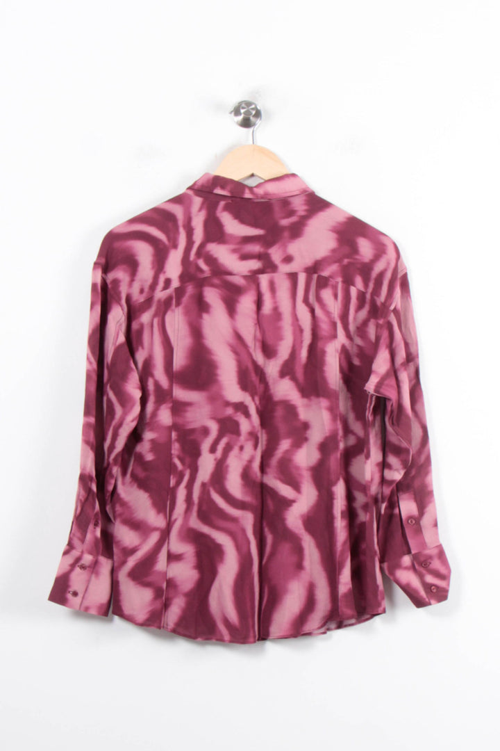 Chemise Rose et Bordeaux - Taille L/40 de la marque Sud express | PARAD78573 - Vendu par Paradigme - Image 4
