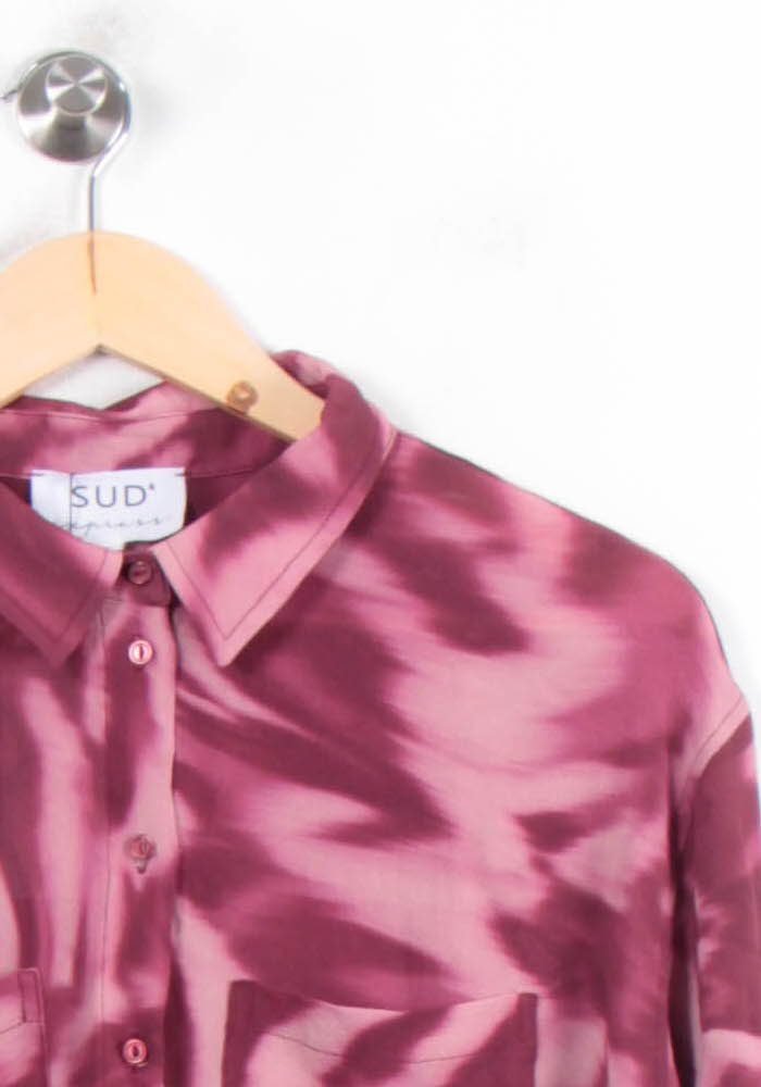 Chemise Rose et Bordeaux - Taille L/40 de la marque Sud express | PARAD78573 - Vendu par Paradigme - Image 3