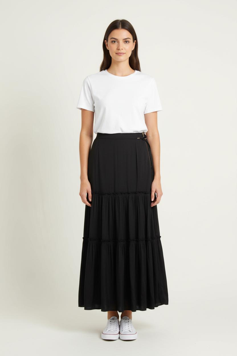 Jupe Longue Noire - Taille M/38 de la marque IKKS | PARAD78582 - Vendu par Paradigme - Image 1