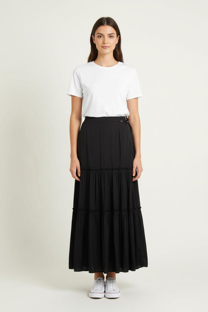Jupe Longue Noire - Taille M/38 de la marque IKKS | PARAD78582 - Vendu par Paradigme - Image 1