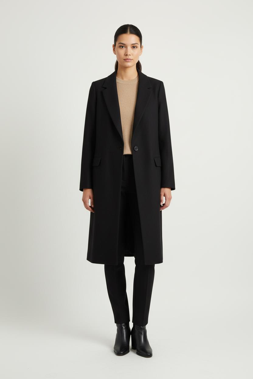Manteau Noir - Taille M/38 de la marque All Saints | PARAD78583 - Vendu par Paradigme - Image 1