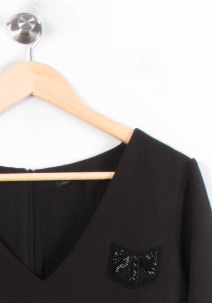 Robe Droite Noire - Taille XL/42 de la marque IKKS | PARAD78593 - Vendu par Paradigme - Image 3