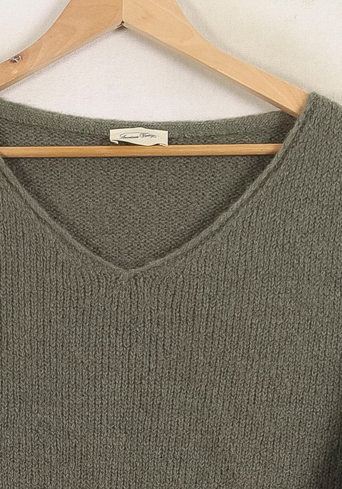 Pull Vert - Taille S/36 de la marque American Vintage | PARAD78600 - Vendu par Paradigme - Image 3
