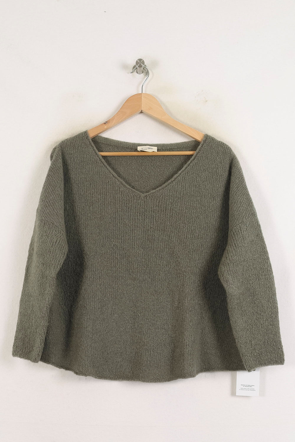 Pull Vert - Taille S/36 de la marque American Vintage | PARAD78600 - Vendu par Paradigme - Image 2