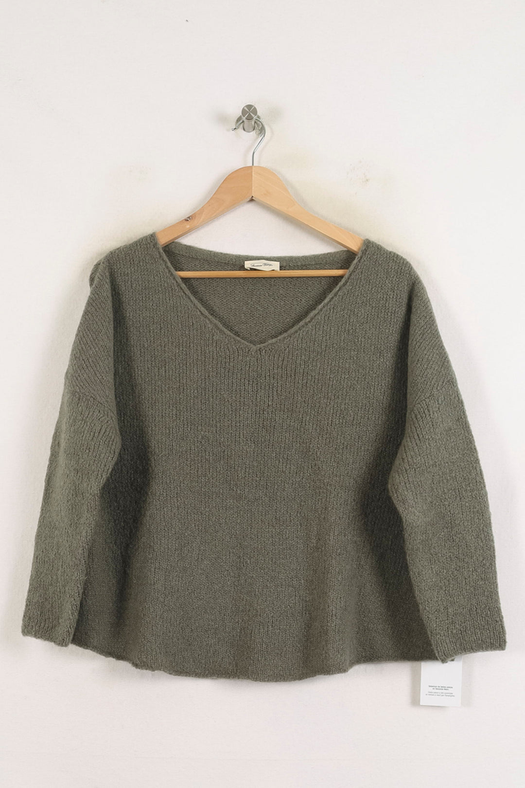 Pull Vert - Taille S/36 de la marque American Vintage | PARAD78600 - Vendu par Paradigme - Image 2