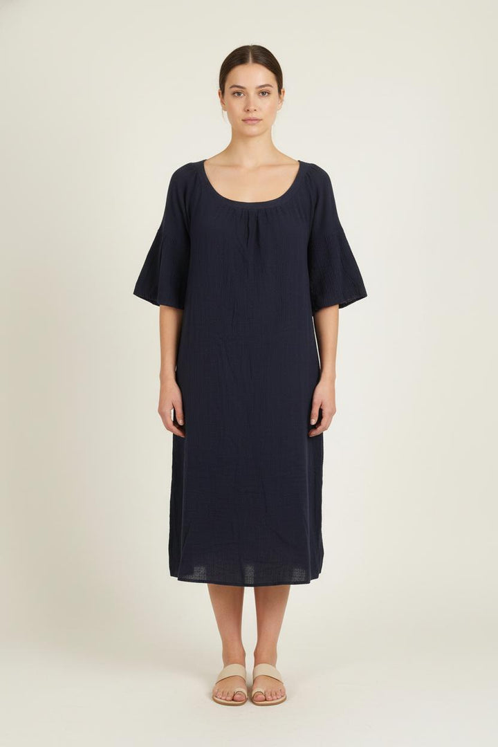 Robe Midi Bleue - Taille L/40 de la marque Maje | PARAD78612 - Vendu par Paradigme - Image 1