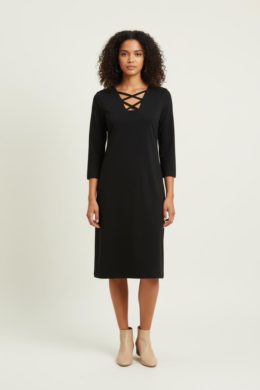 Robe Midi Noire - Taille XL/42 de la marque IKKS | PARAD78613 - Vendu par Paradigme - Image 1