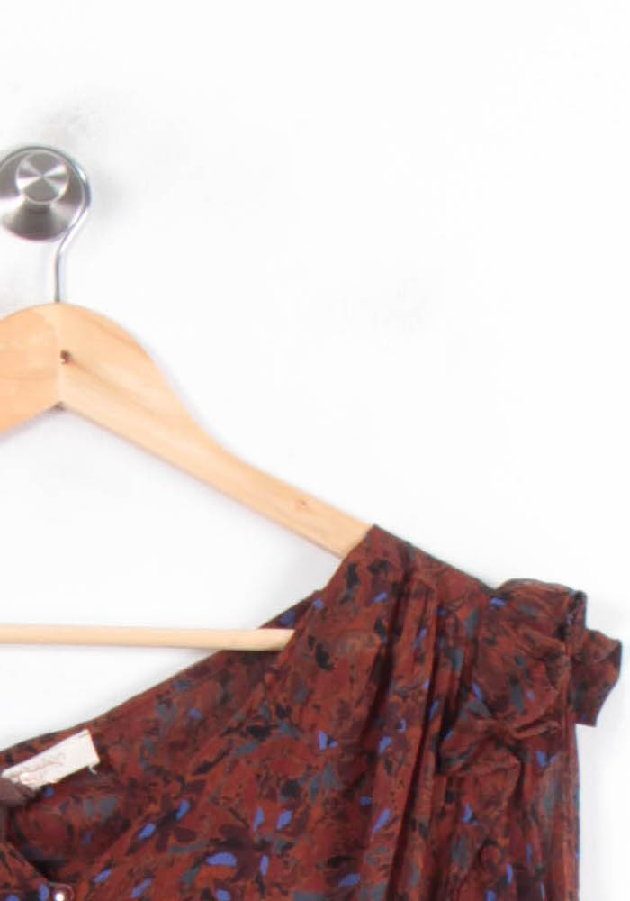 Robe Longue Marron et Bleu - Taille M/38 de la marque Louizon | PARAD78616 - Vendu par Paradigme - Image 3