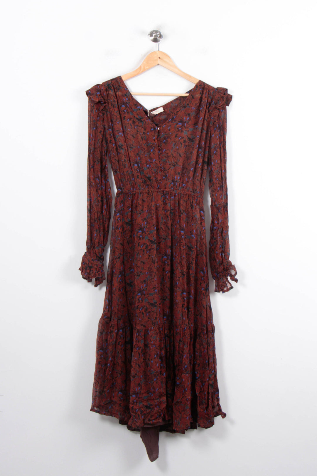 Robe Longue Marron et Bleu - Taille M/38 de la marque Louizon | PARAD78616 - Vendu par Paradigme - Image 2