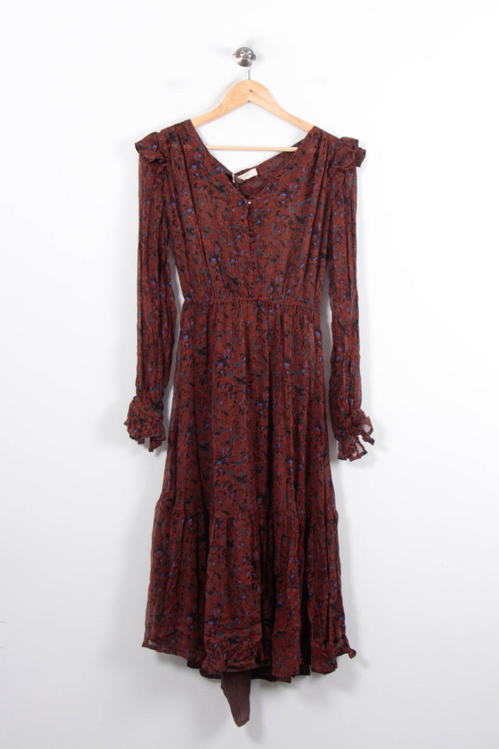 Robe Longue Marron et Bleu - Taille M/38 de la marque Louizon | PARAD78616 - Vendu par Paradigme - Image 2