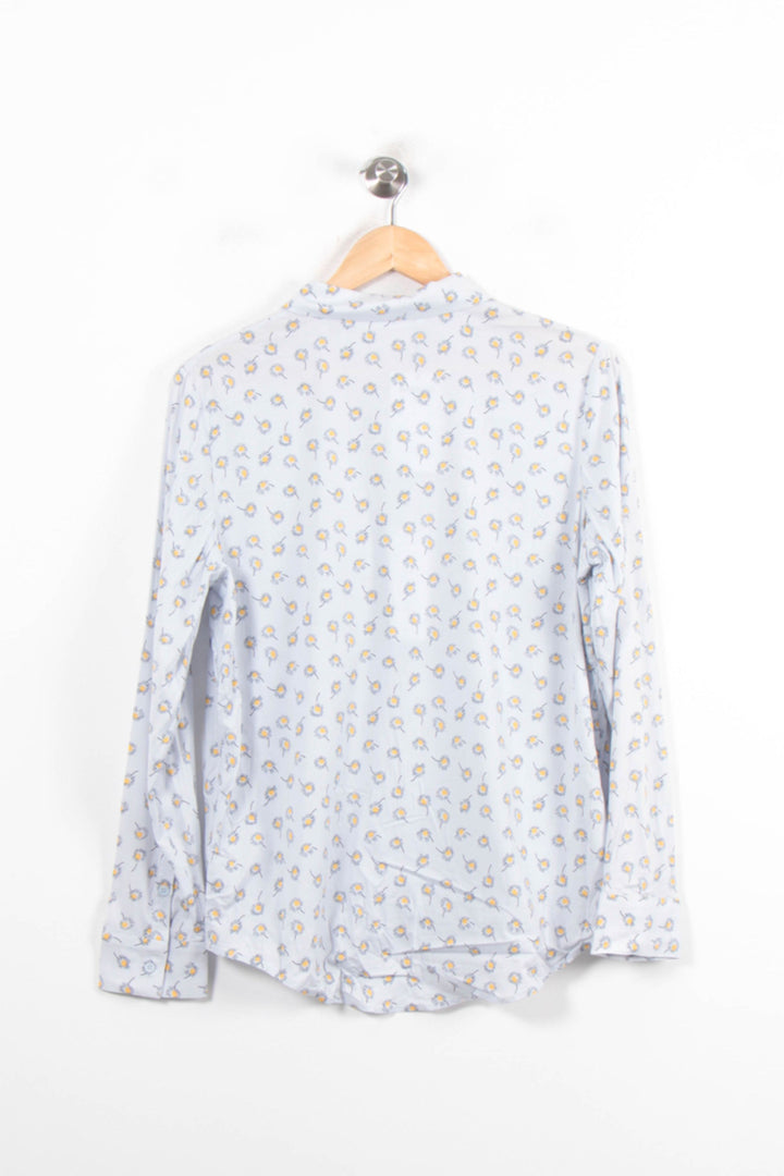 Chemise Fleurie Bleue - Taille L/40 de la marque Samsoe Samsoe | PARAD78621 - Vendu par Paradigme - Image 4
