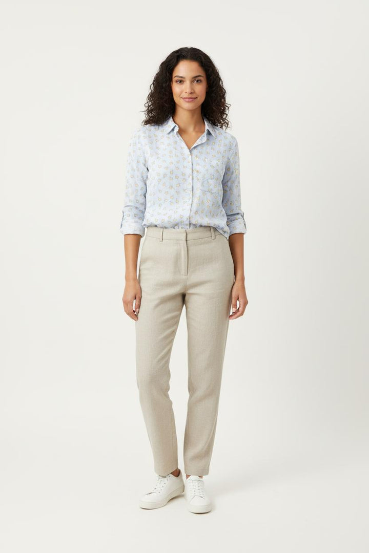 Chemise Fleurie Bleue - Taille L/40 de la marque Samsoe Samsoe | PARAD78621 - Vendu par Paradigme - Image 1