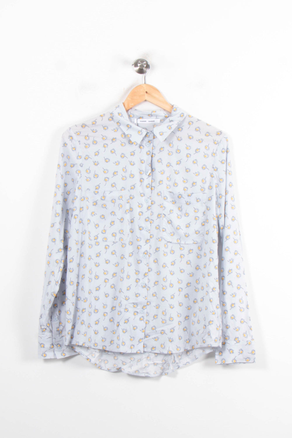 Chemise Fleurie Bleue - Taille L/40 de la marque Samsoe Samsoe | PARAD78621 - Vendu par Paradigme - Image 2