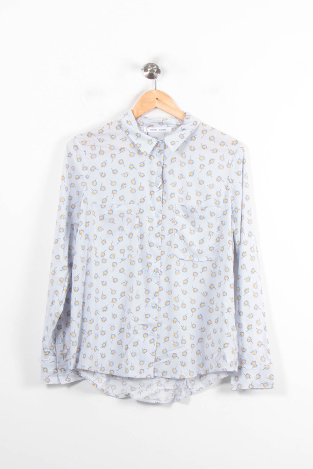 Chemise Fleurie Bleue - Taille L/40 de la marque Samsoe Samsoe | PARAD78621 - Vendu par Paradigme - Image 2