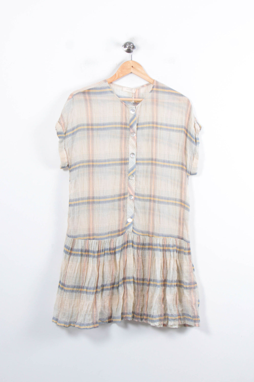Robe Courte Bleu et Beige - Taille S/36 de la marque Louizon | PARAD78623 - Vendu par Paradigme - Image 2