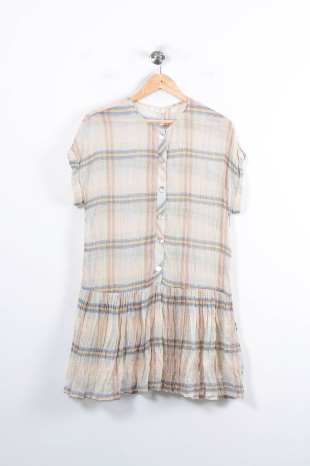 Robe Courte Bleu et Beige - Taille S/36 de la marque Louizon | PARAD78623 - Vendu par Paradigme - Image 2