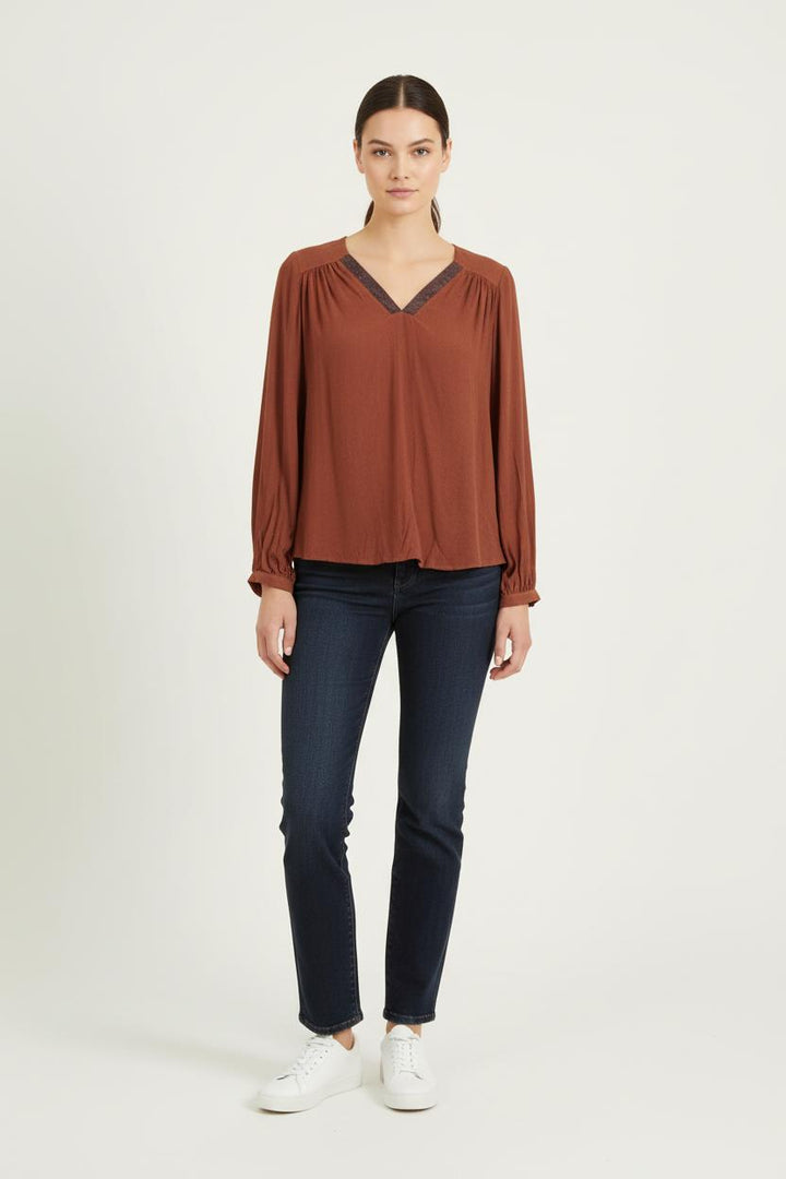 Blouse Marron - Taille XS/34 de la marque Louizon | PARAD78626 - Vendu par Paradigme - Image 1