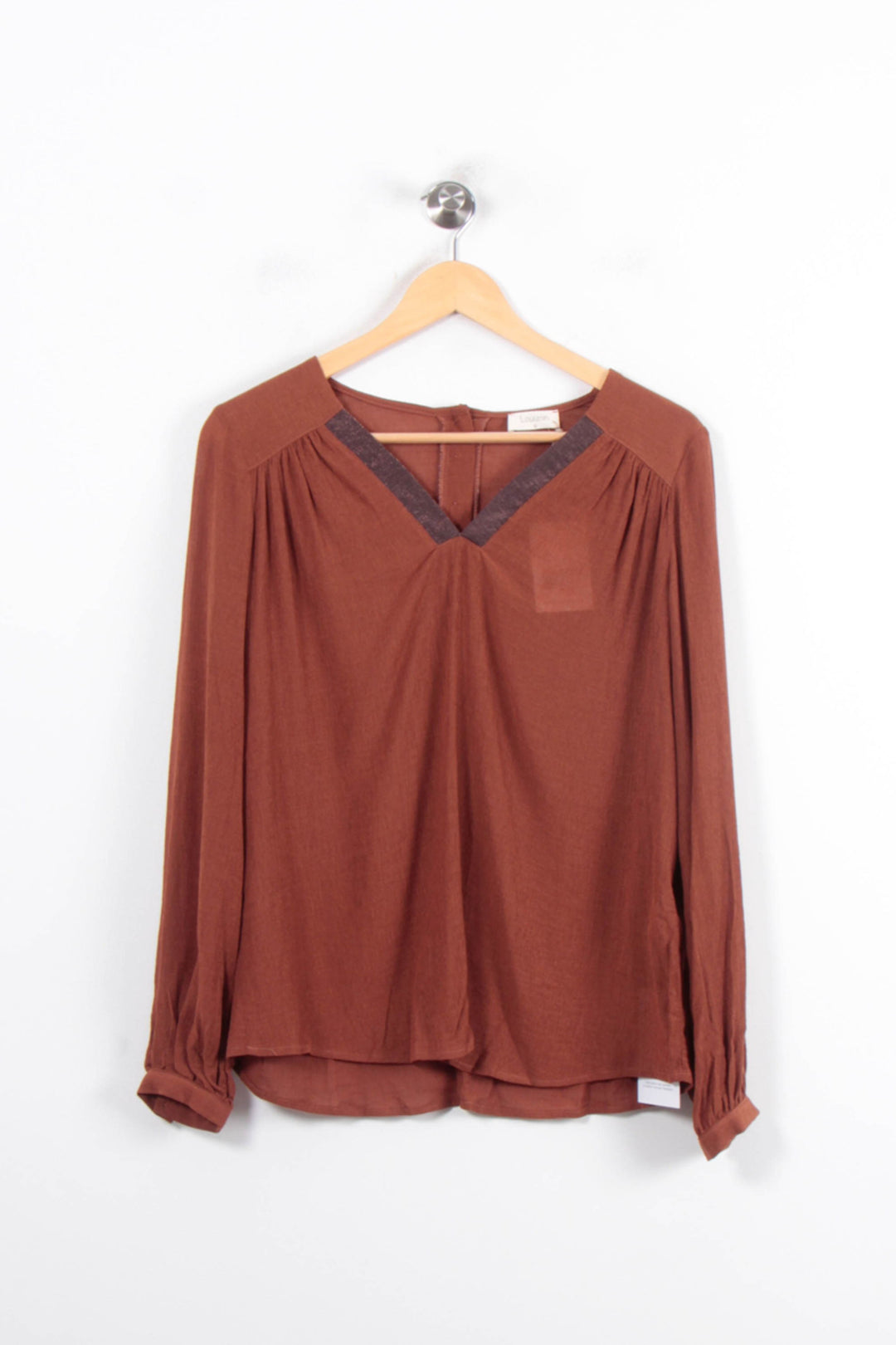 Blouse Marron - Taille XS/34 de la marque Louizon | PARAD78626 - Vendu par Paradigme - Image 2