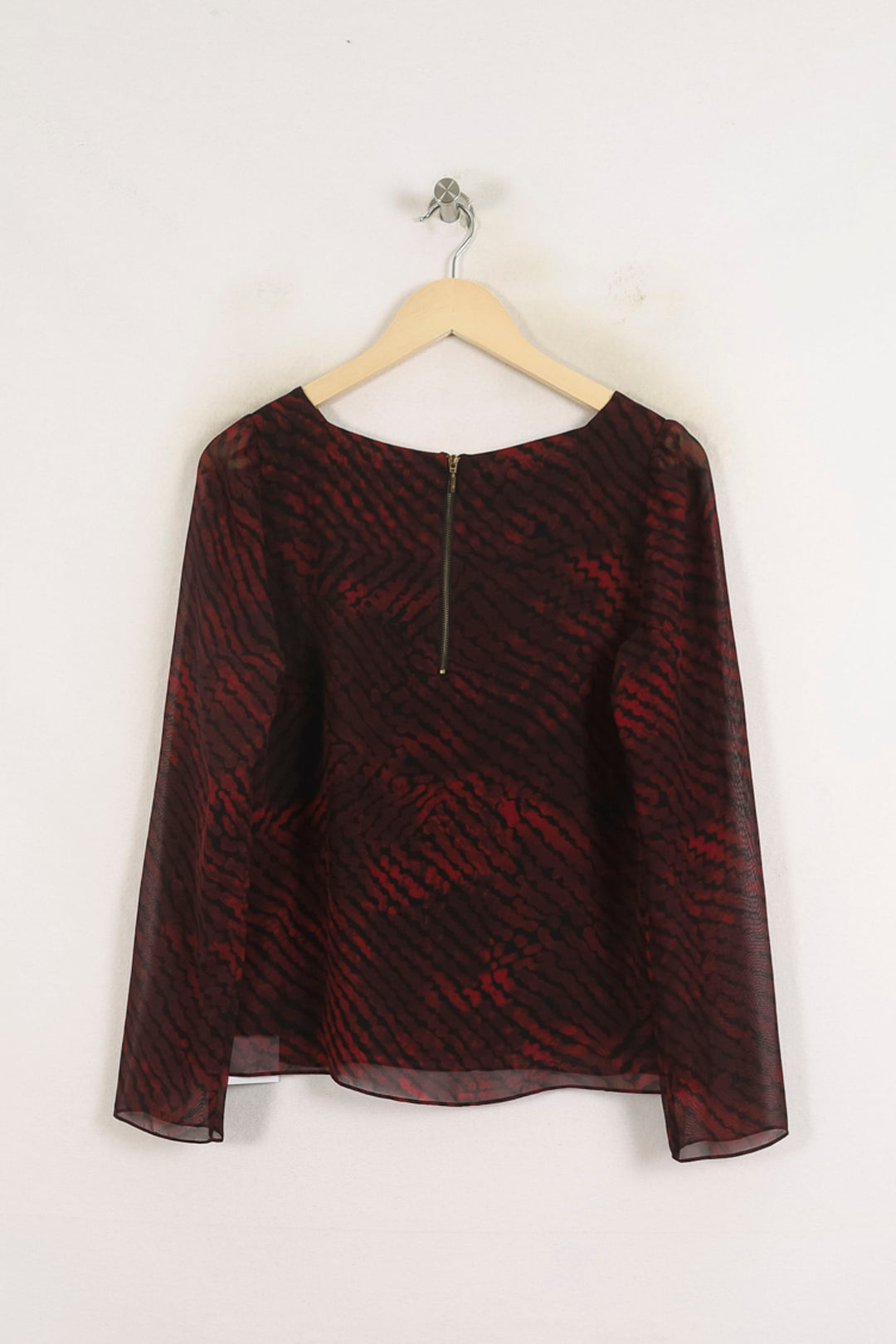 Blouse Bordeaux et Noir - Taille S/36 de la marque Sud express | PARAD78627 - Vendu par Paradigme - Image 4