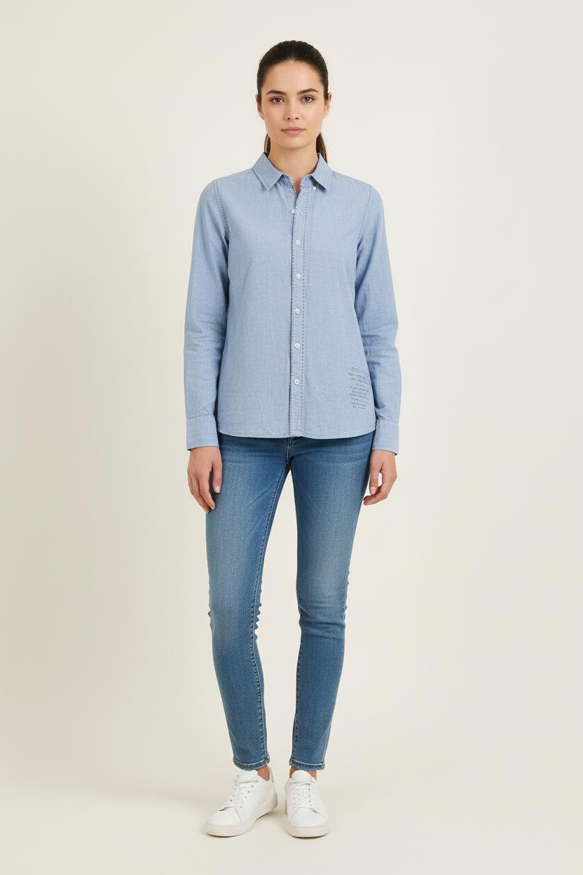 Chemise Bleue - Taille XS/34 de la marque IKKS | PARAD78630 - Vendu par Paradigme - Image 1
