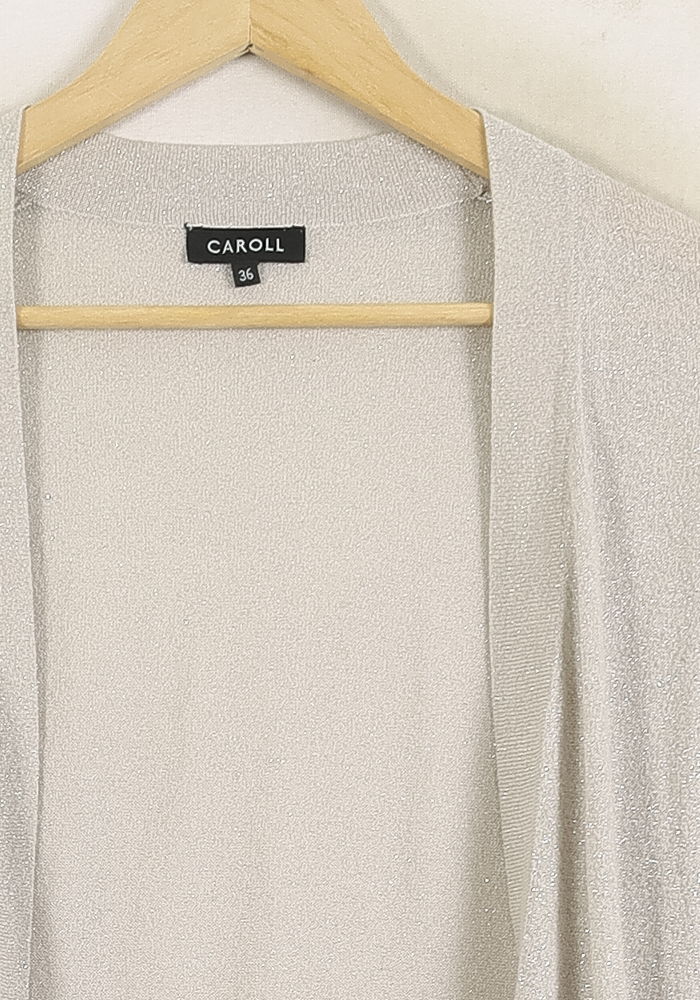 Cardigan Gris - Taille S/36 de la marque Caroll | PARAD78644 - Vendu par Paradigme - Image 3