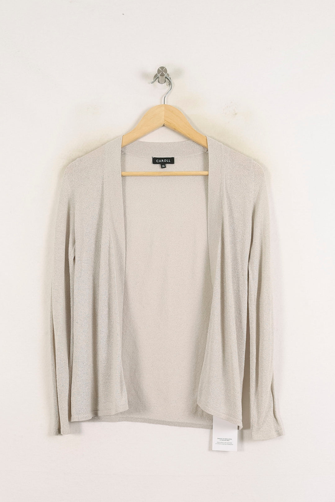 Cardigan Gris - Taille S/36 de la marque Caroll | PARAD78644 - Vendu par Paradigme - Image 2