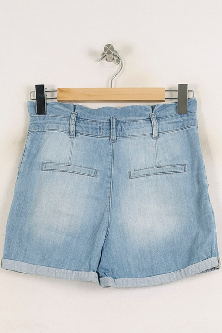 Short en Jean Bleu - Taille S/36 de la marque Caroll | PARAD78646 - Vendu par Paradigme - Image 4