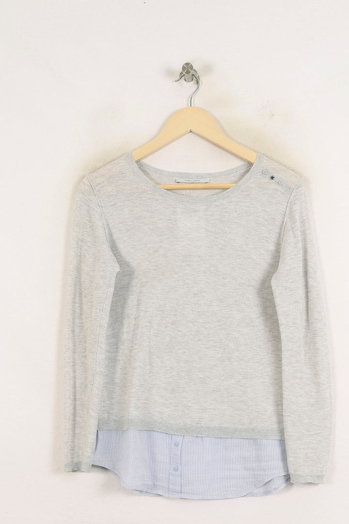 Pull Gris et Bleu - Taille S/36 de la marque Sud express | PARAD78648 - Vendu par Paradigme - Image 2