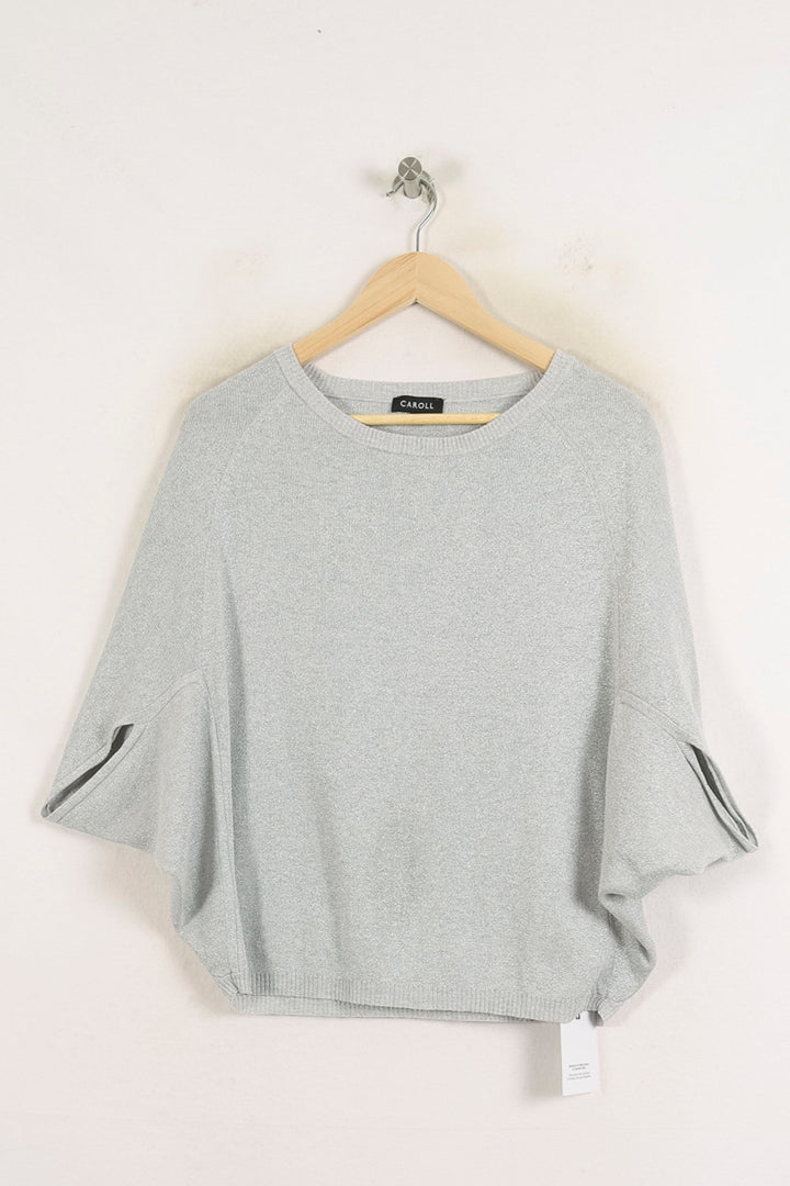 Pull Gris - Taille S/36 de la marque Caroll | PARAD78654 - Vendu par Paradigme - Image 2
