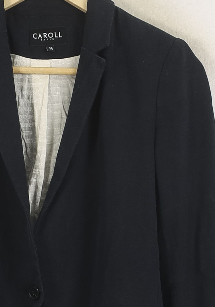 Blazer Bleu - Taille S/36 de la marque Caroll | PARAD78655 - Vendu par Paradigme - Image 3