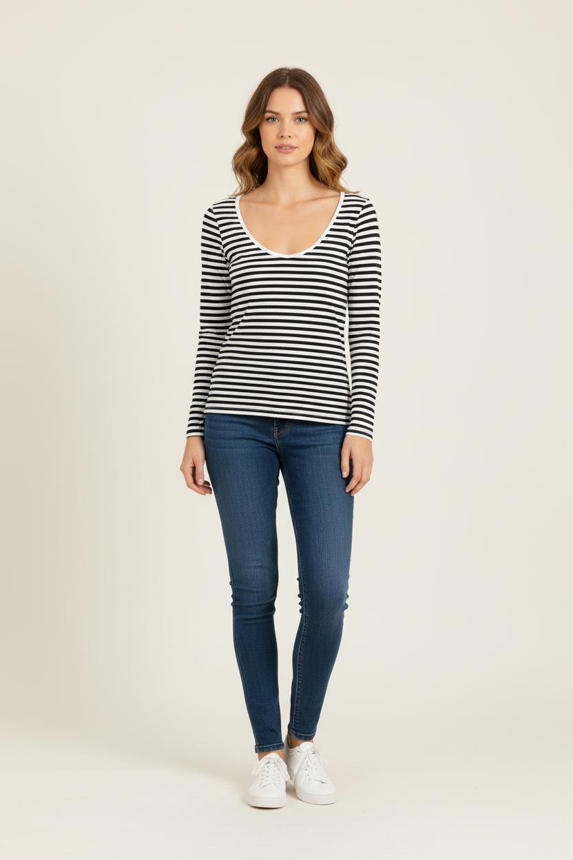 Tee-shirt Noir et Blanc - Taille T.U. de la marque Des petits hauts | PARAD78664 - Vendu par Paradigme - Image 1