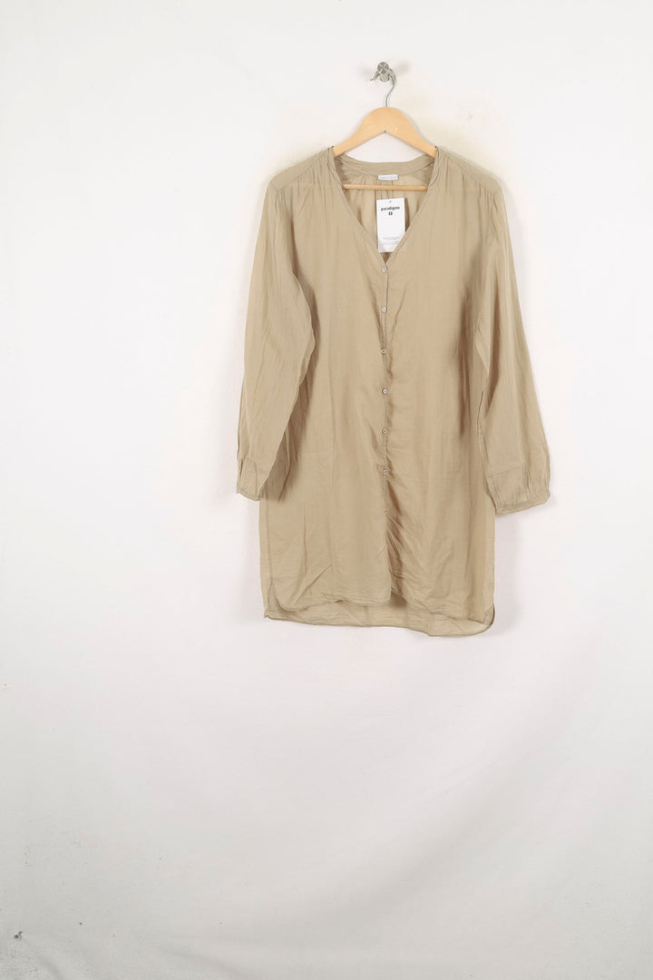 Robe Chemise Beige - Taille T.U. de la marque American Vintage | PARAD78665 - Vendu par Paradigme - Image 2