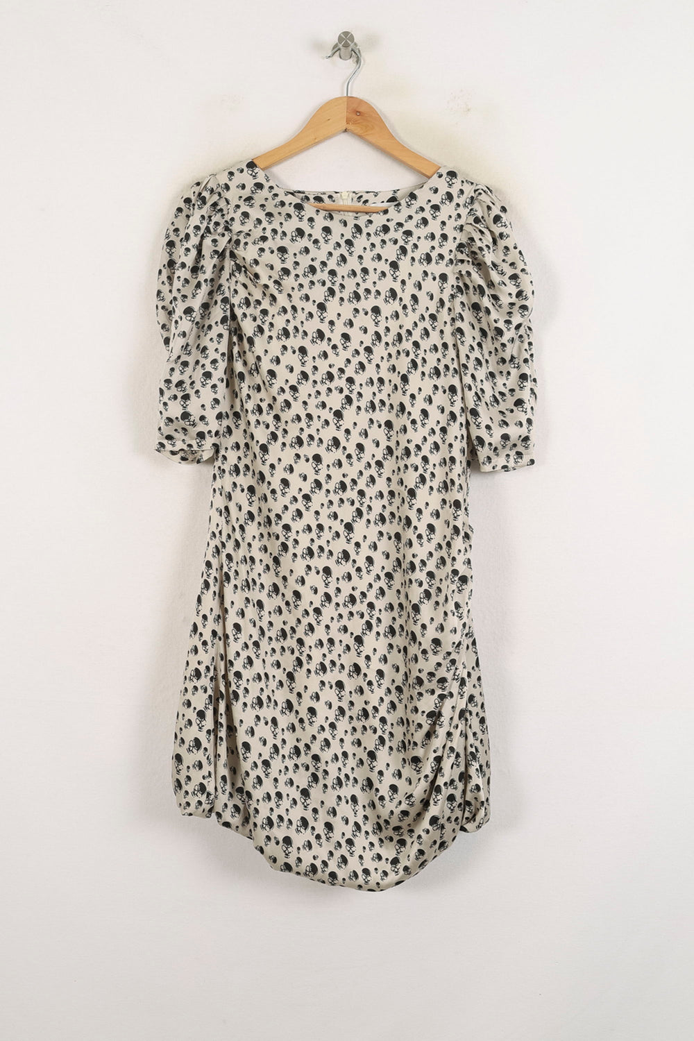 Robe Mi-Longue Beige et Noire - Taille L/40 de la marque Max Mara | PARAD78670 - Vendu par Paradigme - Image 2