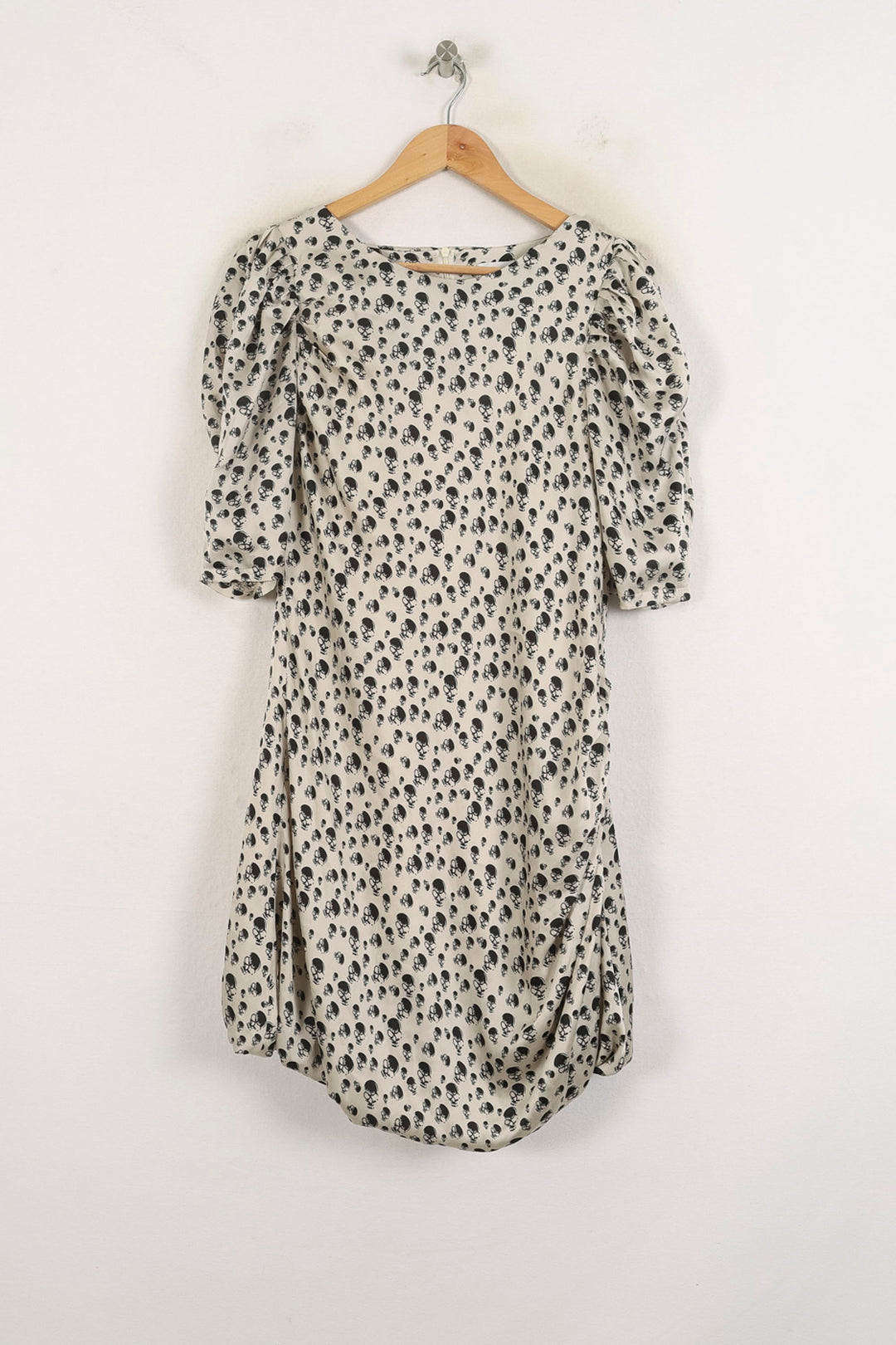 Robe Mi-Longue Beige et Noire - Taille L/40 de la marque Max Mara | PARAD78670 - Vendu par Paradigme - Image 2