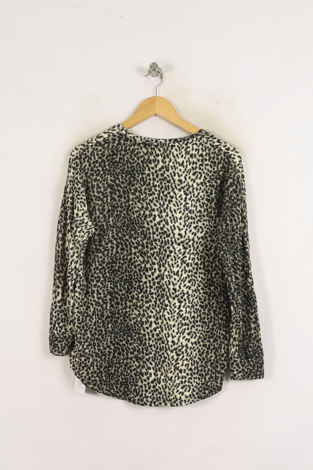 Pull Léopard Marron et Noir - Taille L/40 de la marque Majestic Filatures | PARAD78674 - Vendu par Paradigme - Image 4