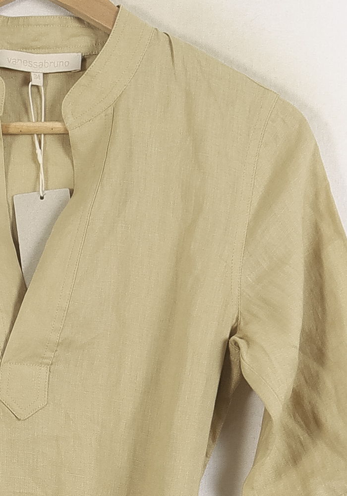 Robe Longue Beige - Taille XS/34 de la marque Vanessa Bruno | PARAD78682 - Vendu par Paradigme - Image 3