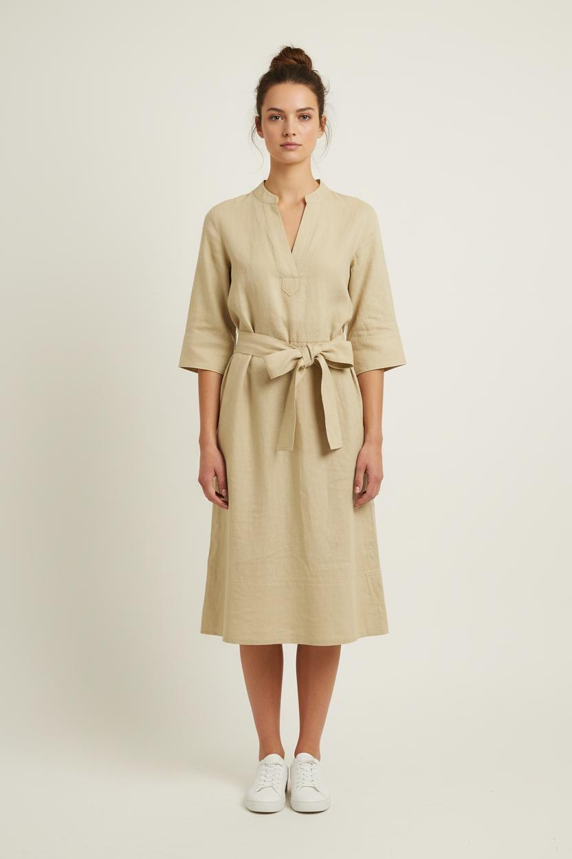 Robe Longue Beige - Taille XS/34 de la marque Vanessa Bruno | PARAD78682 - Vendu par Paradigme - Image 1