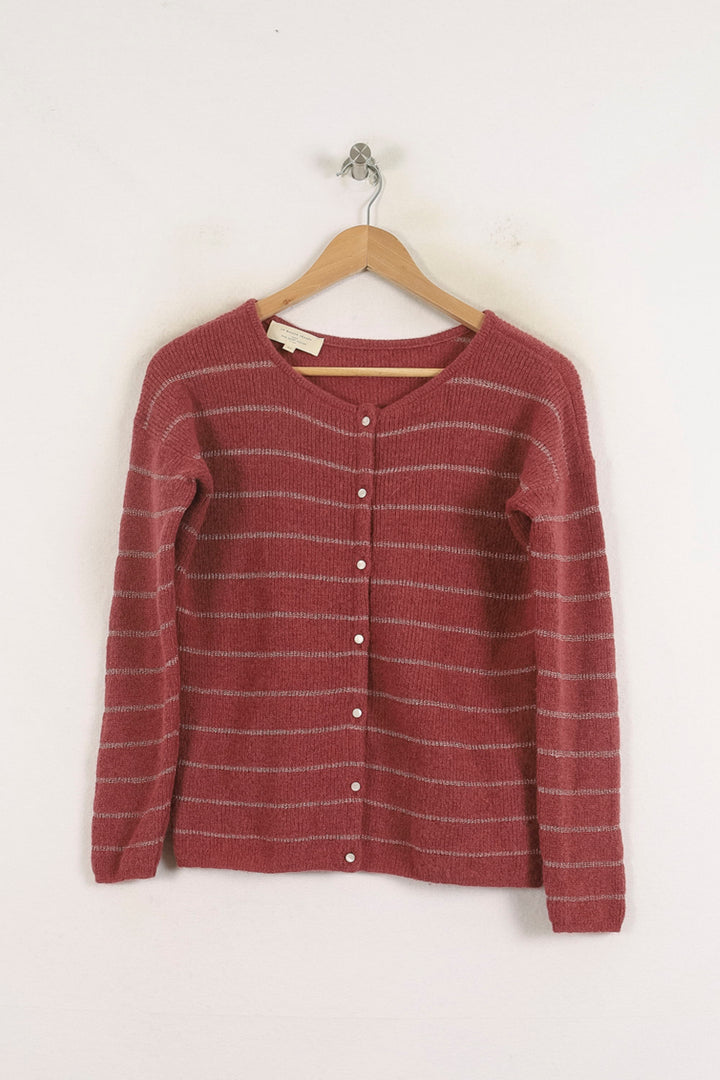 Cardigan Rose et Gris - Taille XS/34 de la marque Sézane | PARAD78688 - Vendu par Paradigme - Image 2