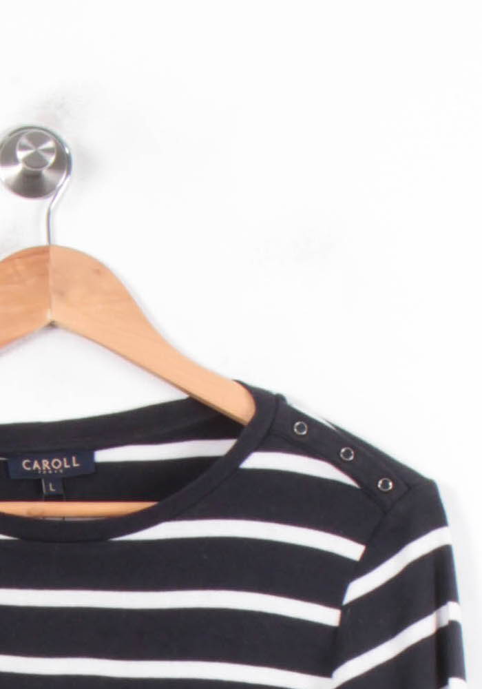 Marinière Bleu et Blanc - Taille XL/42 de la marque Caroll | PARAD78700 - Vendu par Paradigme - Image 3