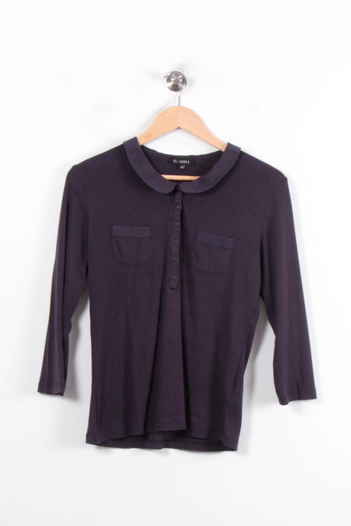 Chemisier Bleu - Taille XL/42 de la marque Caroll | PARAD78702 - Vendu par Paradigme - Image 2