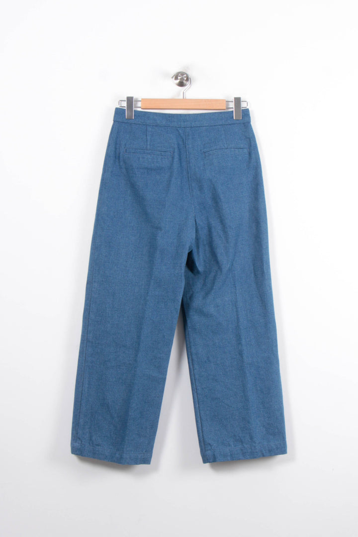 Pantalon Large Bleu - Taille M/38 de la marque Sézane | PARAD78708 - Vendu par Paradigme - Image 4