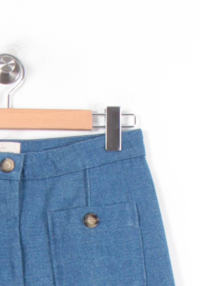 Pantalon Large Bleu - Taille M/38 de la marque Sézane | PARAD78708 - Vendu par Paradigme - Image 3