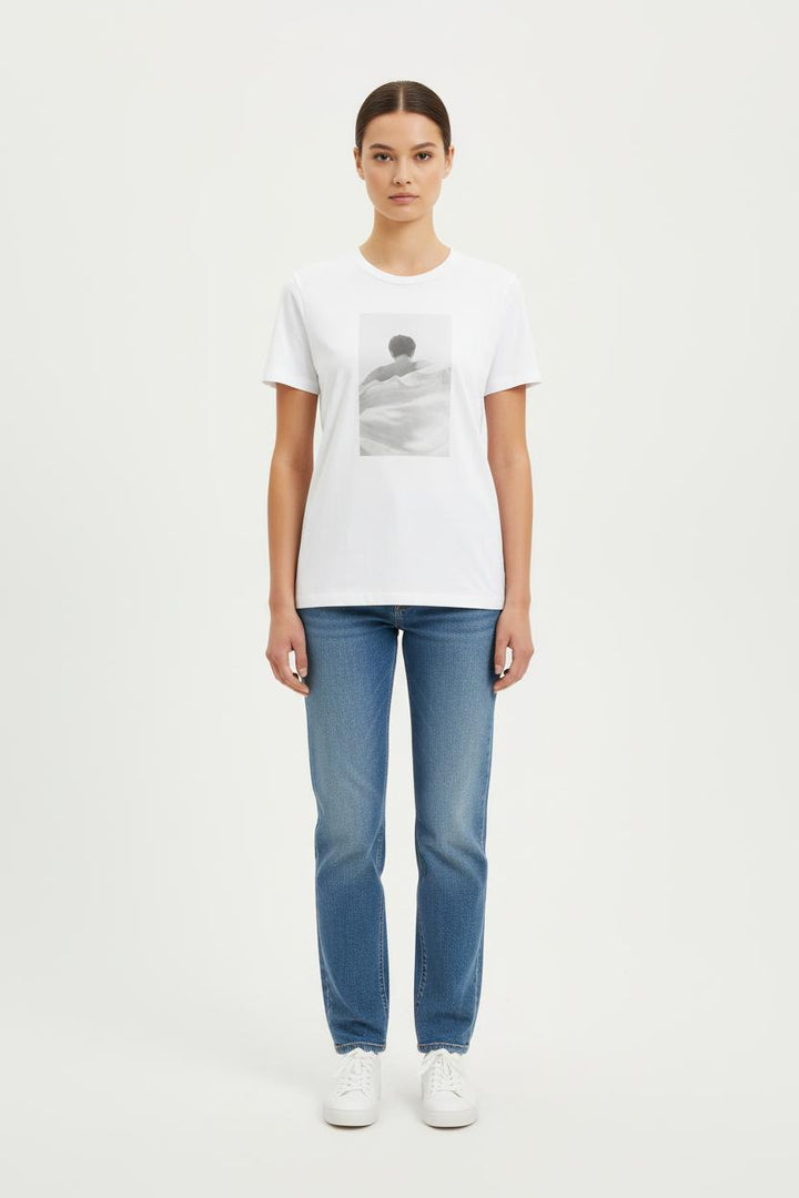 Tee-shirt Blanc - Taille S/36 de la marque Ines de la Fressange Paris | PARAD78712 - Vendu par Paradigme - Image 1
