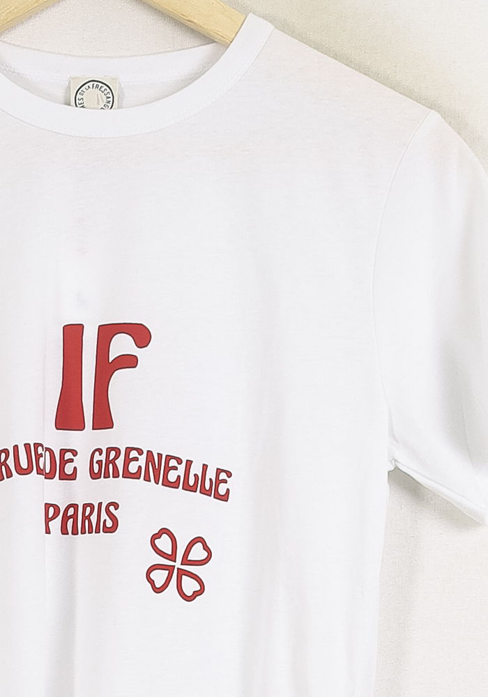 Tee-shirt Blanc et Rouge - Taille S/36 de la marque Ines de la Fressange Paris | PARAD78714 - Vendu par Paradigme - Image 3