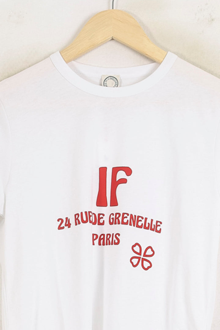 Tee-shirt Blanc et Rouge - Taille S/36 de la marque Ines de la Fressange Paris | PARAD78714 - Vendu par Paradigme - Image 2